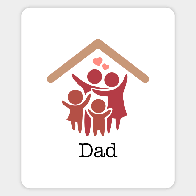 Same Household - Dad Sticker by OrtegaSG